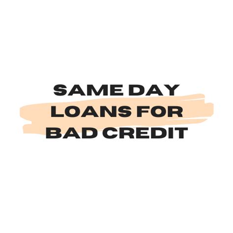 Next Day Loan Bad Credit